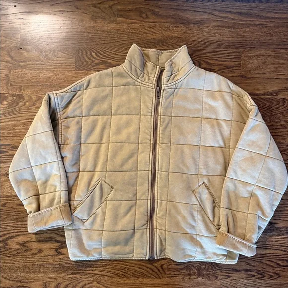 Neutral Quilted Jacket - Picture 1 of 3